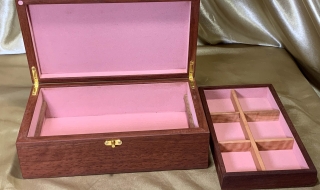 PJBT 25096-L6181 - Premium Wooden Jewellery Box with Removable Tray - Handcrafted Australian Jarrah SOLD