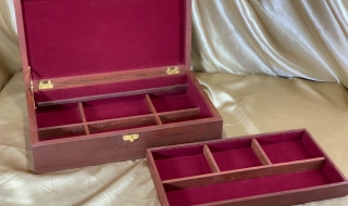 PJBT 260102-L7390 - Premium Large Australian Jarrah Jewellery Box with Removable Tray SOLD