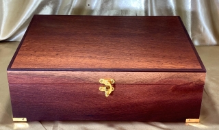 A4DB 2607A1-L9845 - Limited Edition A4 Document Box with Removable Tray -  Handcrafted from Australian Woody Pear